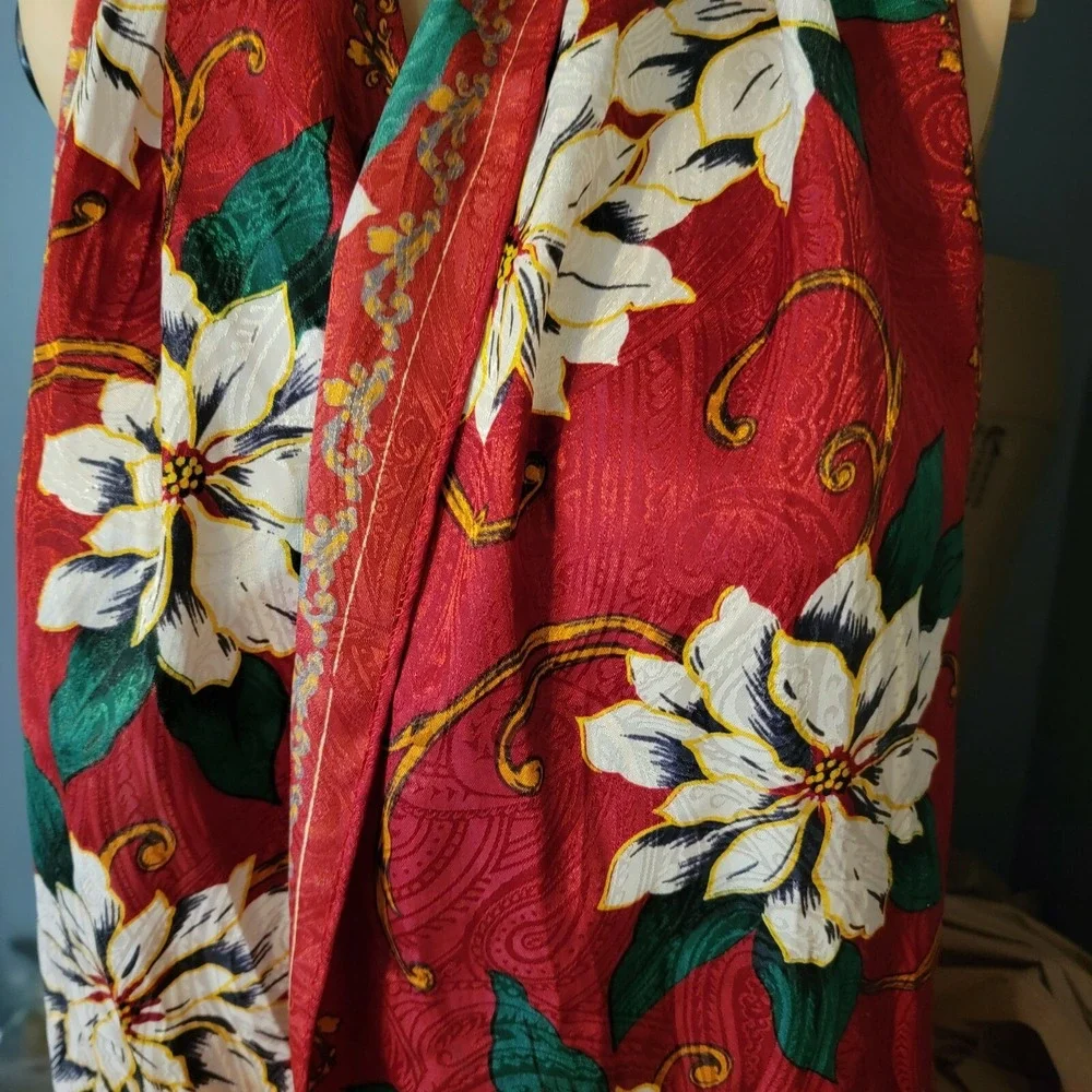Vivid Jewel Tones Christmas Scarf 50